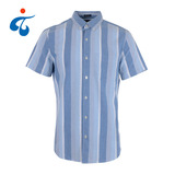 TY0522-2 Manufactory wholesale short-sleeved blue striped summer mens shirts