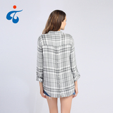 TY20180717-10 Good quality cheap long sleeve fancy blouse for middle aged women
