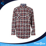 TY1709305 Good price of woven yarn dyed cheap new design men casual plaid flannel shirt