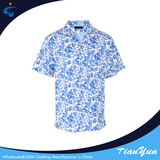 TY17121133 Made in China fashion design cotton casual flower apparel man shirt