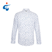 TY190412-1 Good selling latest style custom printed cotton cheap casual male shirt long sleeve