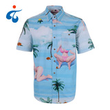 TY0522-12 Wholesale customized 100% cotton hawaiian sexy digital print shirts