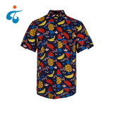 TY0507-4 Accept oem new funny fruit pattern multi color men shirt designs