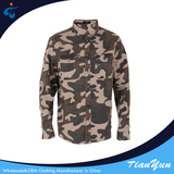 TY17121130 Custom wholesale long sleeve casual cotton camo long sleeve shirt men