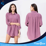 TY17201 Wholesale good selling professional bright stylish loose blouse design
