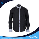 TY17121131 Professional manufacture custom short sleeve summer plain printed black shirt